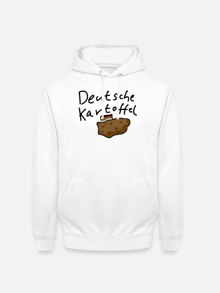 Deutsche Kartoffel - Unisex Hoodie - Weiß