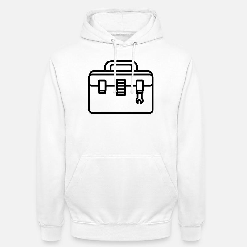 boîte à outils - Sweat-shirt à capuche unisexe - blanc