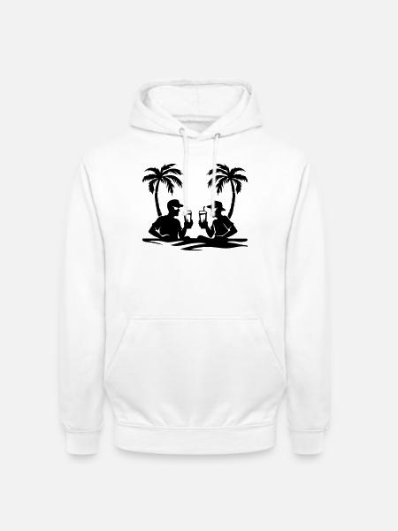 Fête d’équipe de fin d’année - Sweat-shirt à capuche unisexe - blanc