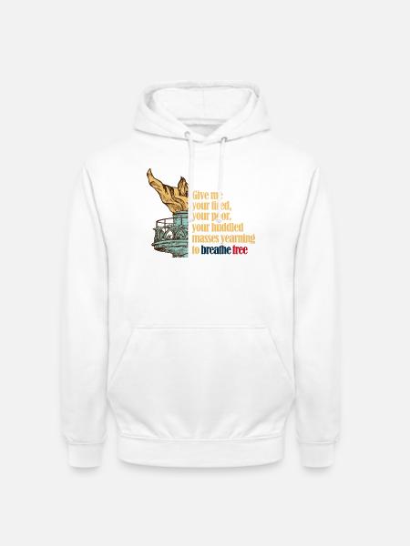 Gib mir deine Müdigkeit - Unisex Hoodie - Weiß