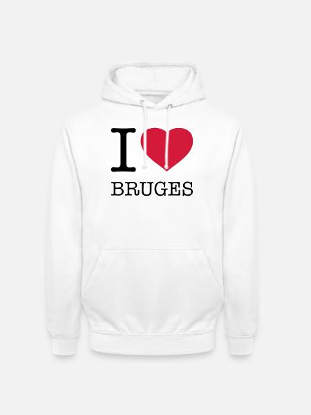 I LOVE BRUGES Brügge - Unisex Hoodie - white