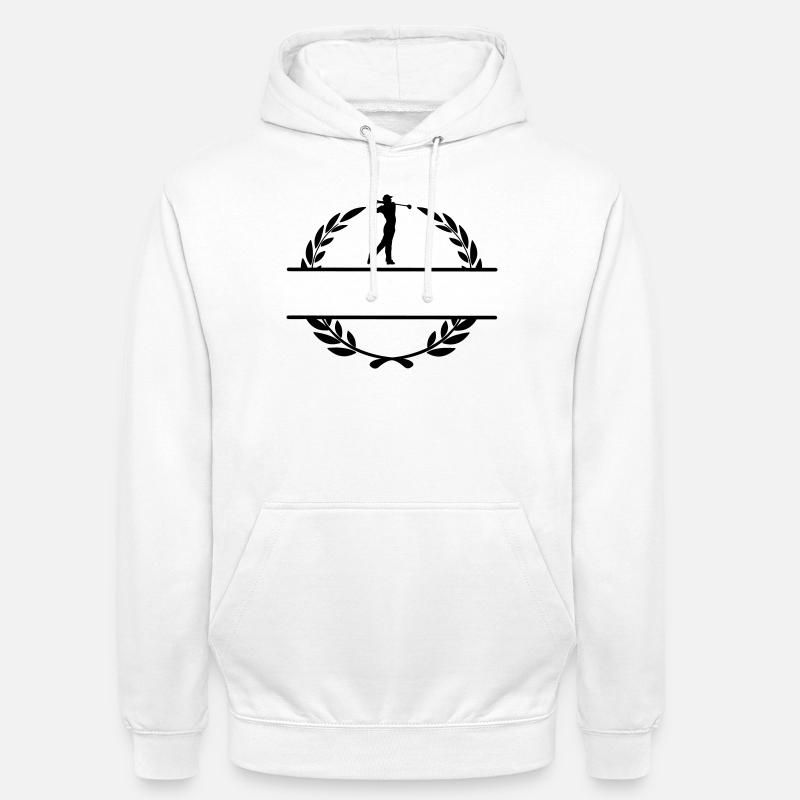 Golfer im Lorbeerkranz - Unisex Hoodie - Weiß