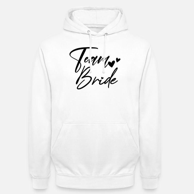 TEAM BRIDE Junggesellenabschied - Unisex Hoodie - Weiß