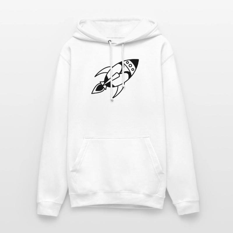 Fusée spatiale rétro – Conception de vaisseau spatial Sweat-shirt à capuche unisexe