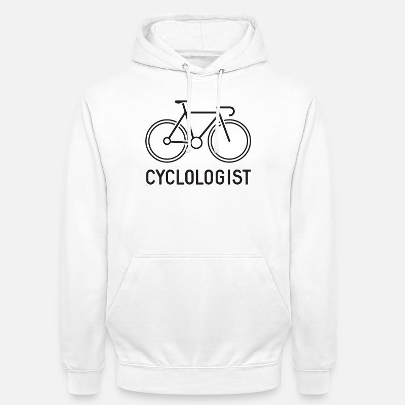 cyclologue - Sweat-shirt à capuche unisexe - blanc