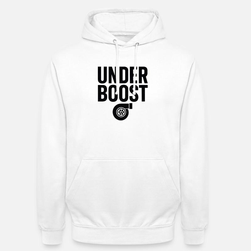 Conception du logo Under Boost - Sweat-shirt à capuche unisexe - blanc