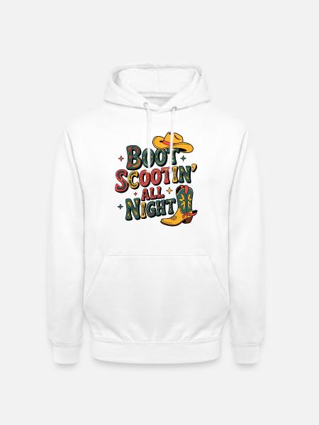 Western Line Dance - Unisex Hoodie - Weiß
