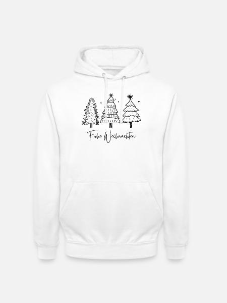 Weihnachten, Ugly Christmas Sweater - Unisex Hoodie - Weiß