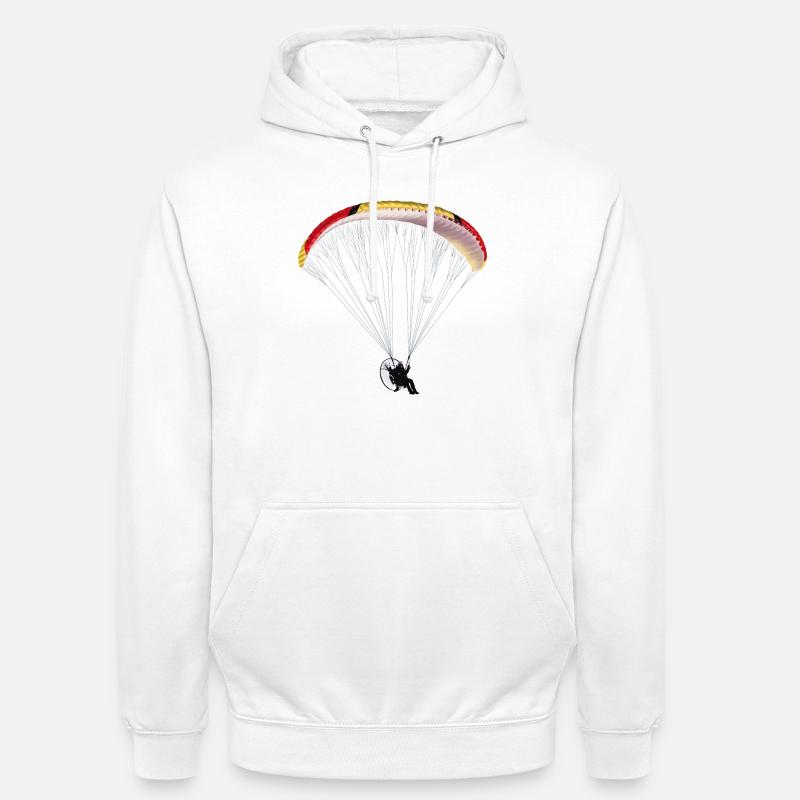 Paramotor - Sweat-shirt à capuche unisexe - blanc