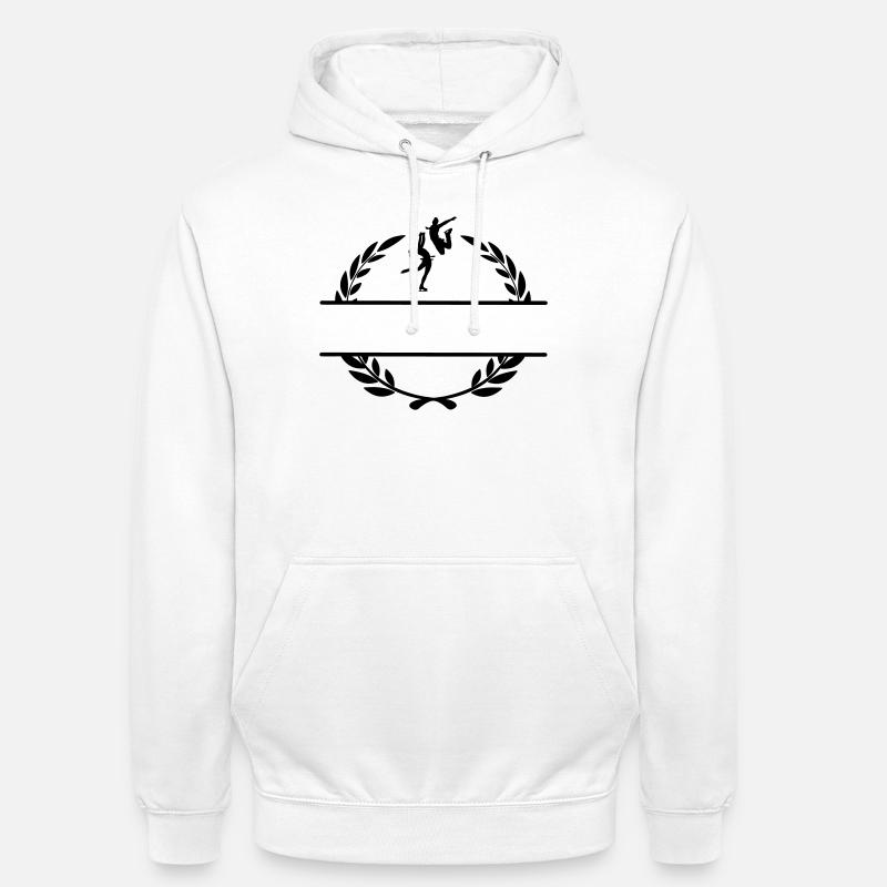 Eistanz oder Eiskunstlauf im Lorbeerkranz - Unisex Hoodie - Weiß