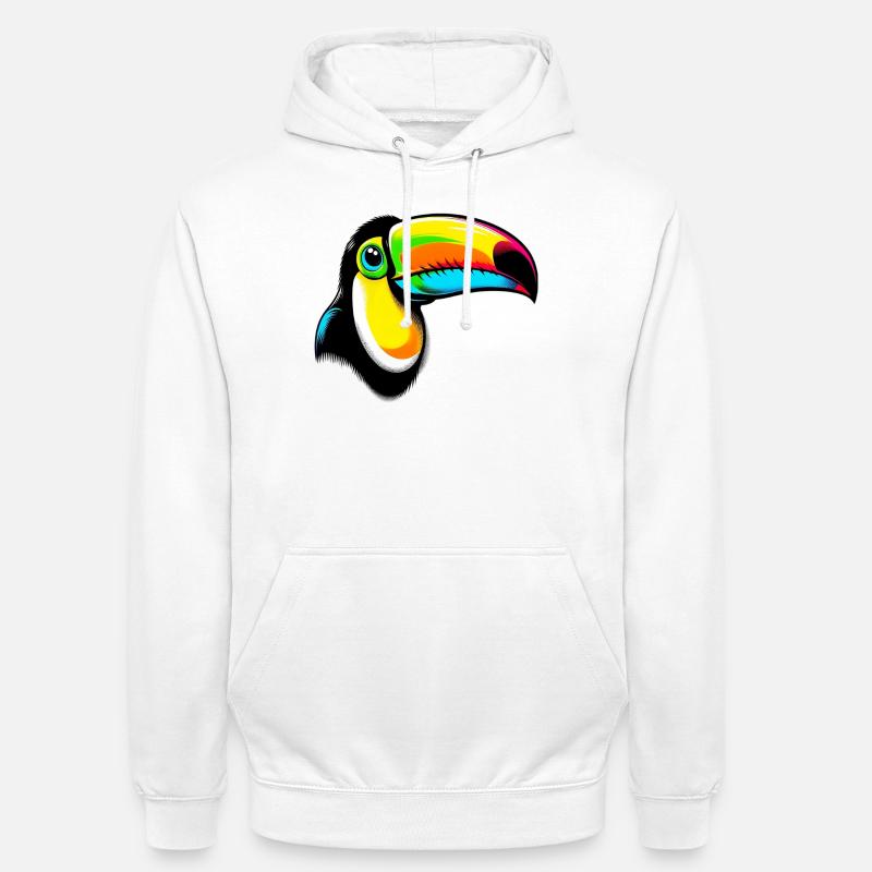 Toucan - Sweat-shirt à capuche unisexe - blanc