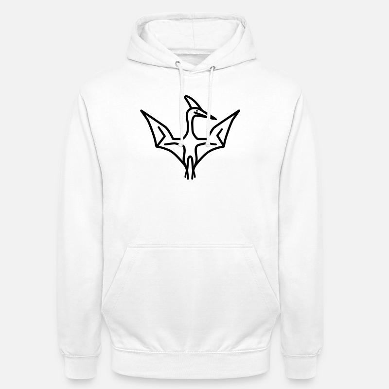 ptérodactyle - Sweat-shirt à capuche unisexe - blanc