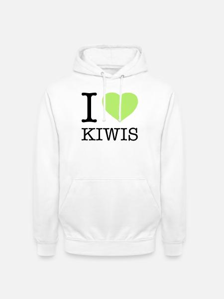 I LOVE KIWIS Kiwi - Unisex Hoodie - white