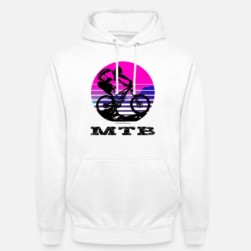 VTT - Sweat-shirt à capuche unisexe - blanc