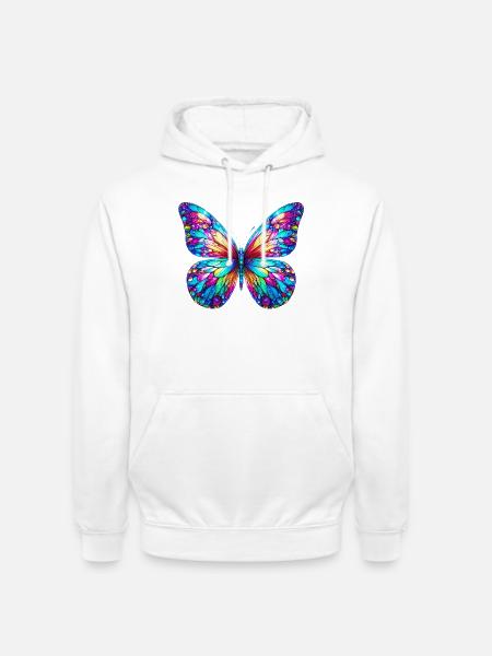 Schmetterling - Unisex Hoodie - Weiß