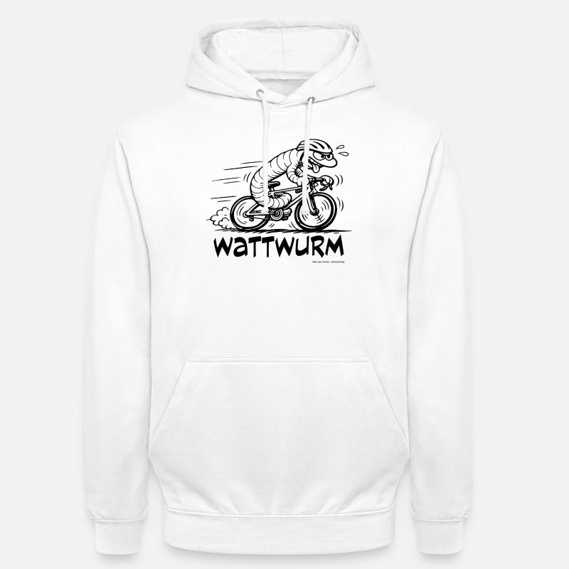 Le ver de lug - Sweat-shirt à capuche unisexe - blanc