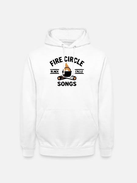 Campfire Kettle Cooking Outdoor Camping - Unisex Hoodie - white