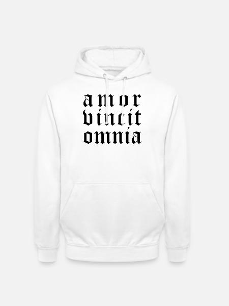 Amor vincit omnia - Unisex Hoodie - Weiß