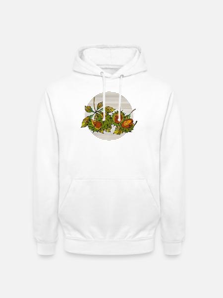 Kastanien - Unisex Hoodie - Weiß