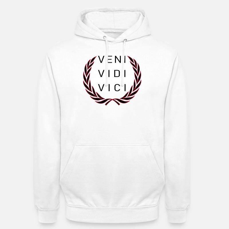 Veni Vidi Vici - Sweat-shirt à capuche unisexe - blanc