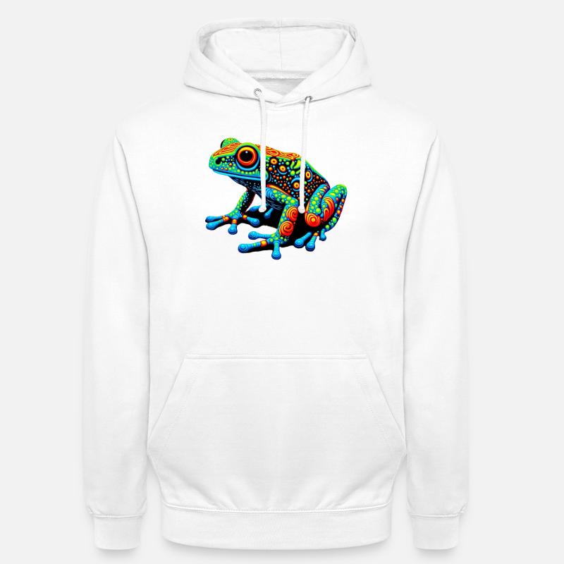 Grenouille - Sweat-shirt à capuche unisexe - blanc
