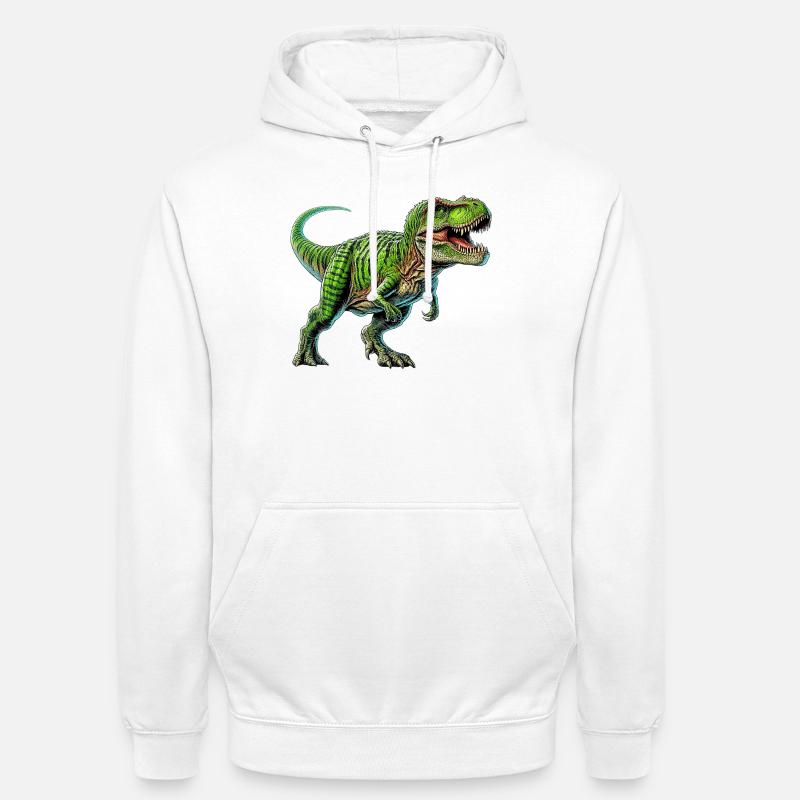 Dinosaur - Unisex Hoodie - white