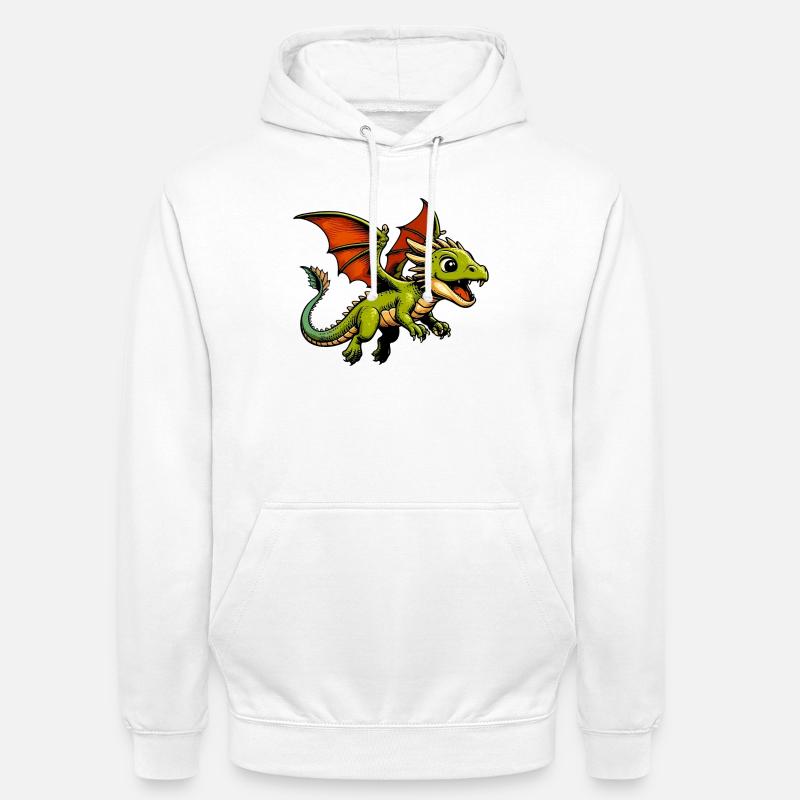 Drache - Unisex Hoodie - Weiß