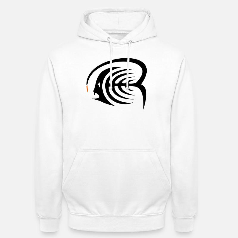 Poisson-grenouille - Sweat-shirt à capuche unisexe - blanc