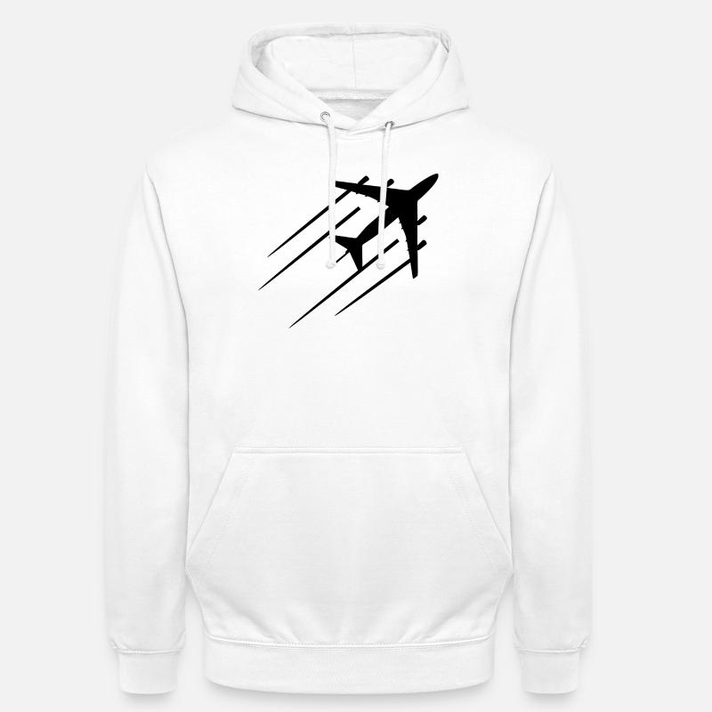 Luftfahrt Skizze - Unisex Hoodie - Weiß