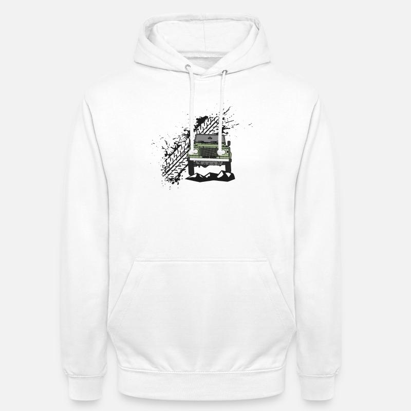 Defender Splash Front - Unisex Hoodie - white