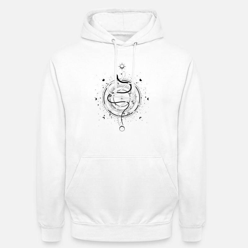 Schlangen Mondphasen Occult Wicca Goth Clothes - Unisex Hoodie - Weiß