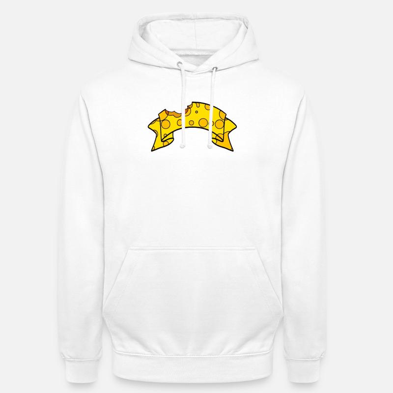 Bannières de fromage - Sweat-shirt à capuche unisexe - blanc