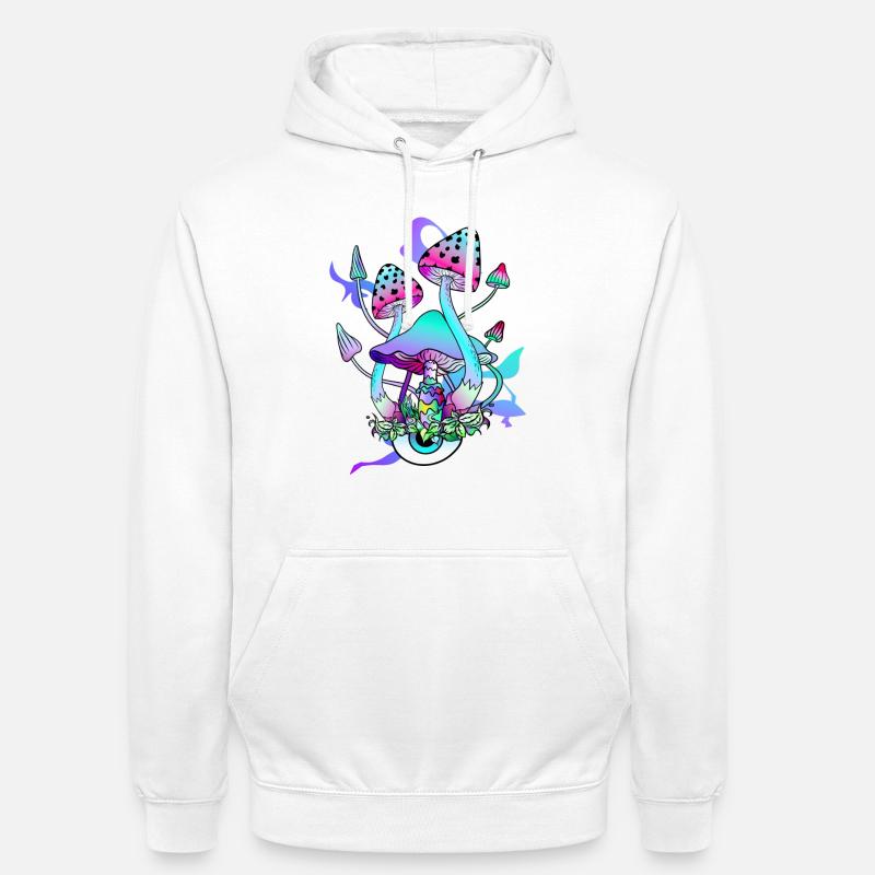 Trippy Hippie Champignon Psychédélique - Sweat-shirt à capuche unisexe - blanc