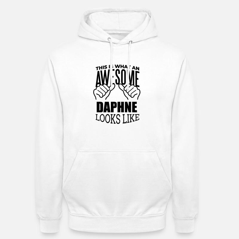 Daphne - Sweat-shirt à capuche unisexe - blanc