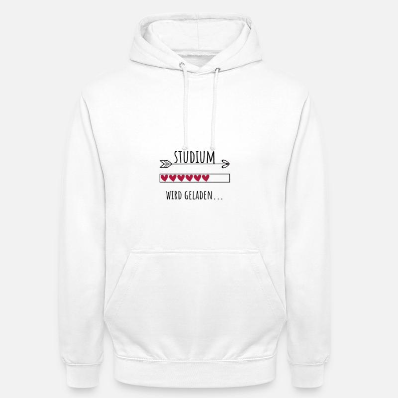 Studium Personalisierter Beruf Mädchen - Unisex Hoodie - Weiß