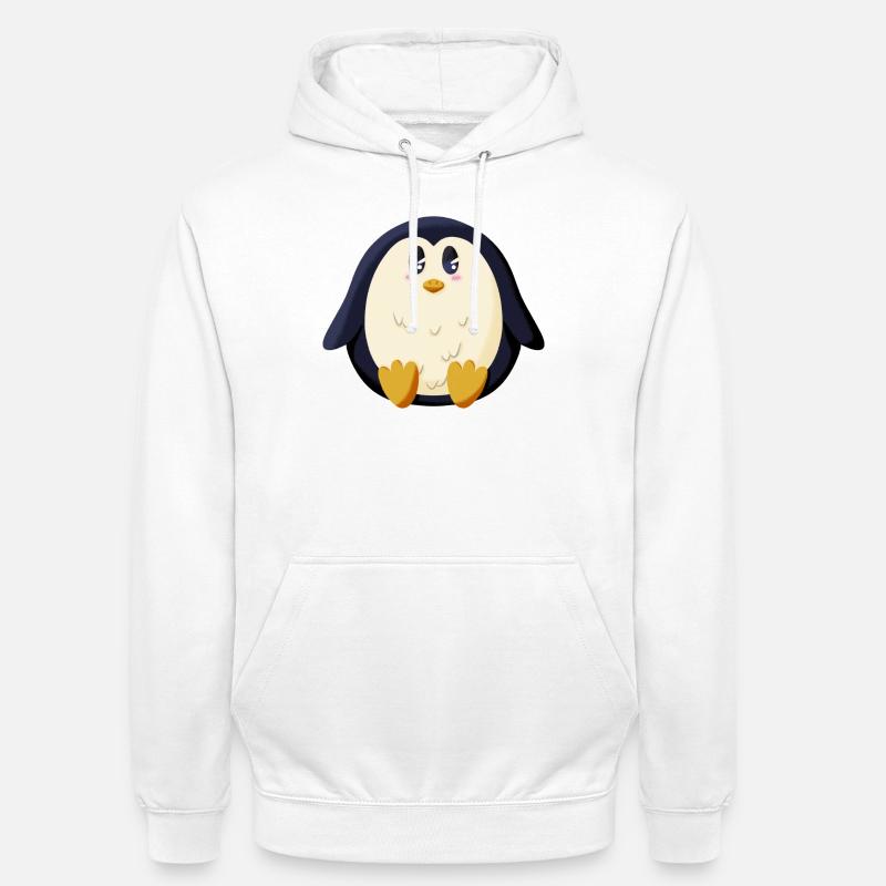 Pummeliger Pinguin - Unisex Hoodie - Weiß