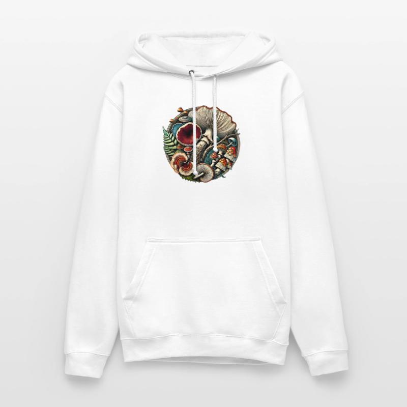 Conception complexe de champignons et d’éléments forestiers Sweat-shirt à capuche unisexe