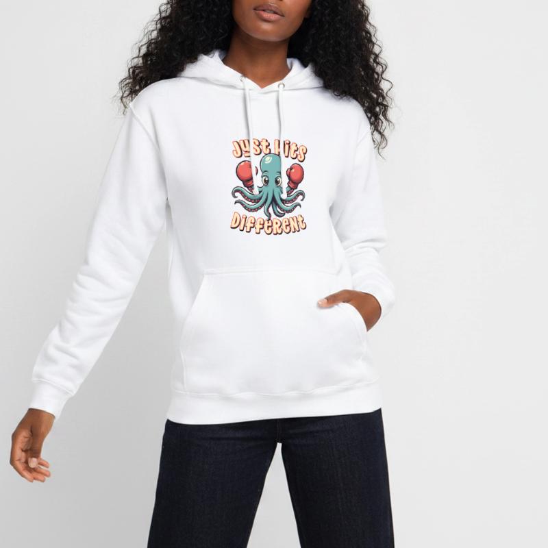 Frappe simplement différemment Sweat-shirt à capuche unisexe
