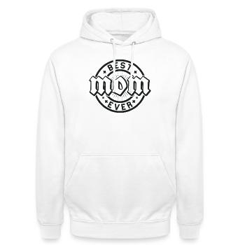 Bester Faustabzeichen aller Zeiten - Unisex Hoodie - Weiß - Vorne - AI Model Male 185 dark (185cm) & AI Model Female 172 dark (172cm)