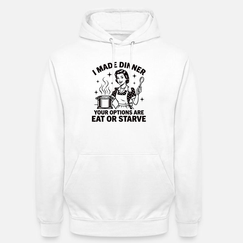 Küchen-Chef: Friss oder stirb! - Unisex Hoodie - Weiß