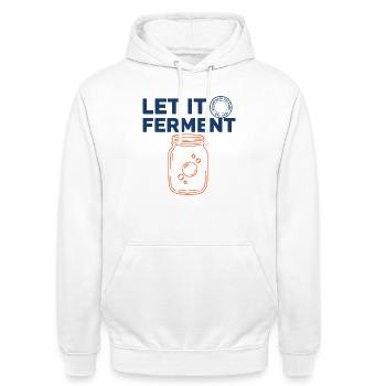 Sourdough Bread Baking Baker Sourdough Starter Jar - Unisex Hoodie - Weiß - Vorne - AI Model Male 185 dark (185cm) & AI Model Female 172 dark (172cm)