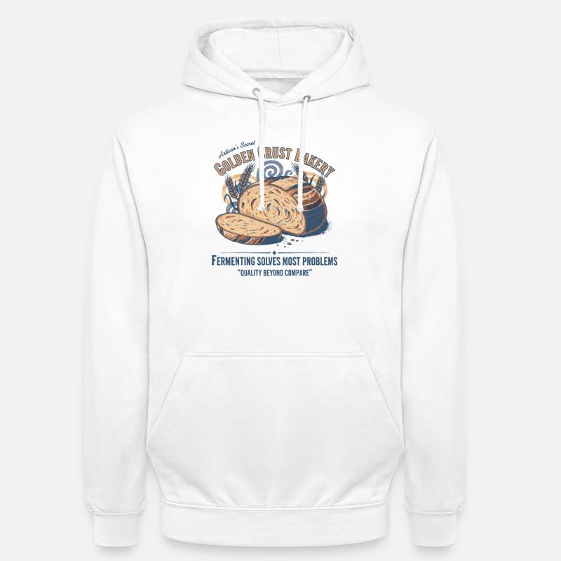 Sourdough Bread Baking Baker Sourdough Starter - Unisex Hoodie - white