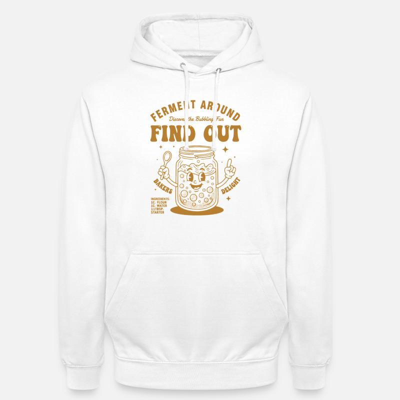 Sauerteigbrot Backbäcker Sauerteigstarter - Unisex Hoodie - Weiß