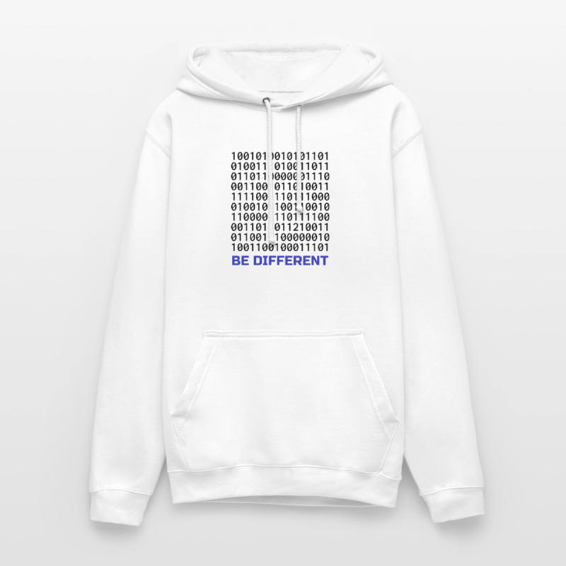 Be Different: Binary Pattern with Message Unisex Hoodie