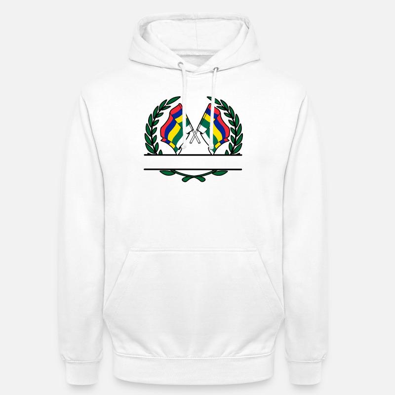 Terschelling Laurel Flags – Island Pride - Unisex Hoodie - white