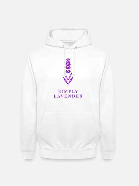 Einfach Lavendel - Unisex Hoodie - Weiß