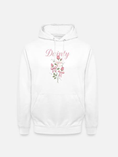 Dainty Rose Blumenstrauß - Unisex Hoodie - Weiß