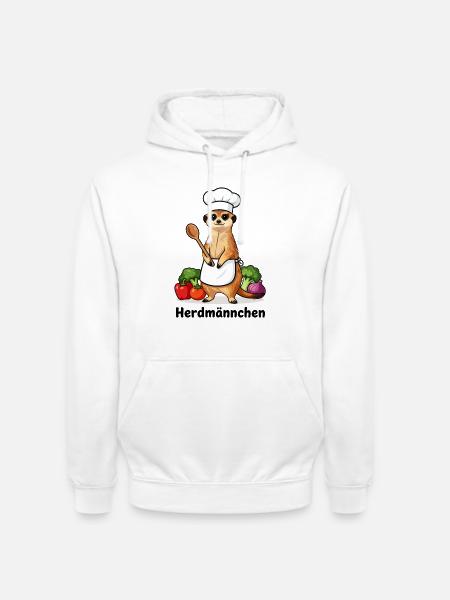 Herdmännchen Koch Gastronomie Beikoch Lustig - Unisex Hoodie - Weiß