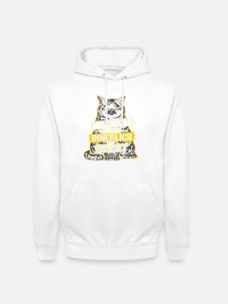 ICH LÄCHLE SCHON INNERLICH - REICHT - Lustiger - Unisex Hoodie - Weiß