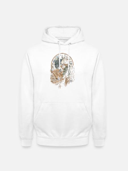 Holzschnitzerei Schnitzen Holzschnitzen - Unisex Hoodie - Weiß